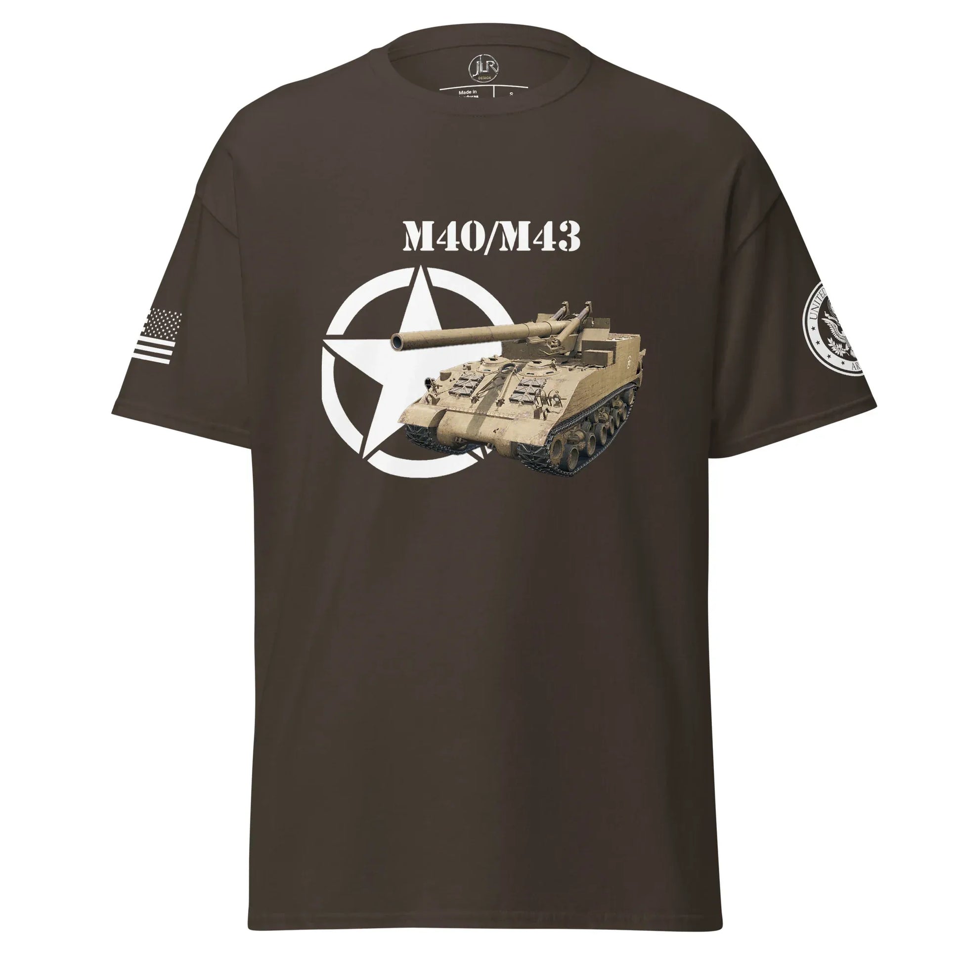 amerikanisches-artilleriefahrzeug-m40m43-t-shirt-t-shirt-jlr-design-13 - JLR Design