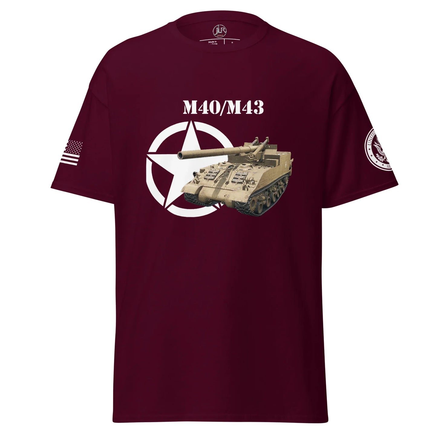 amerikanisches-artilleriefahrzeug-m40m43-t-shirt-t-shirt-jlr-design-7 - JLR Design