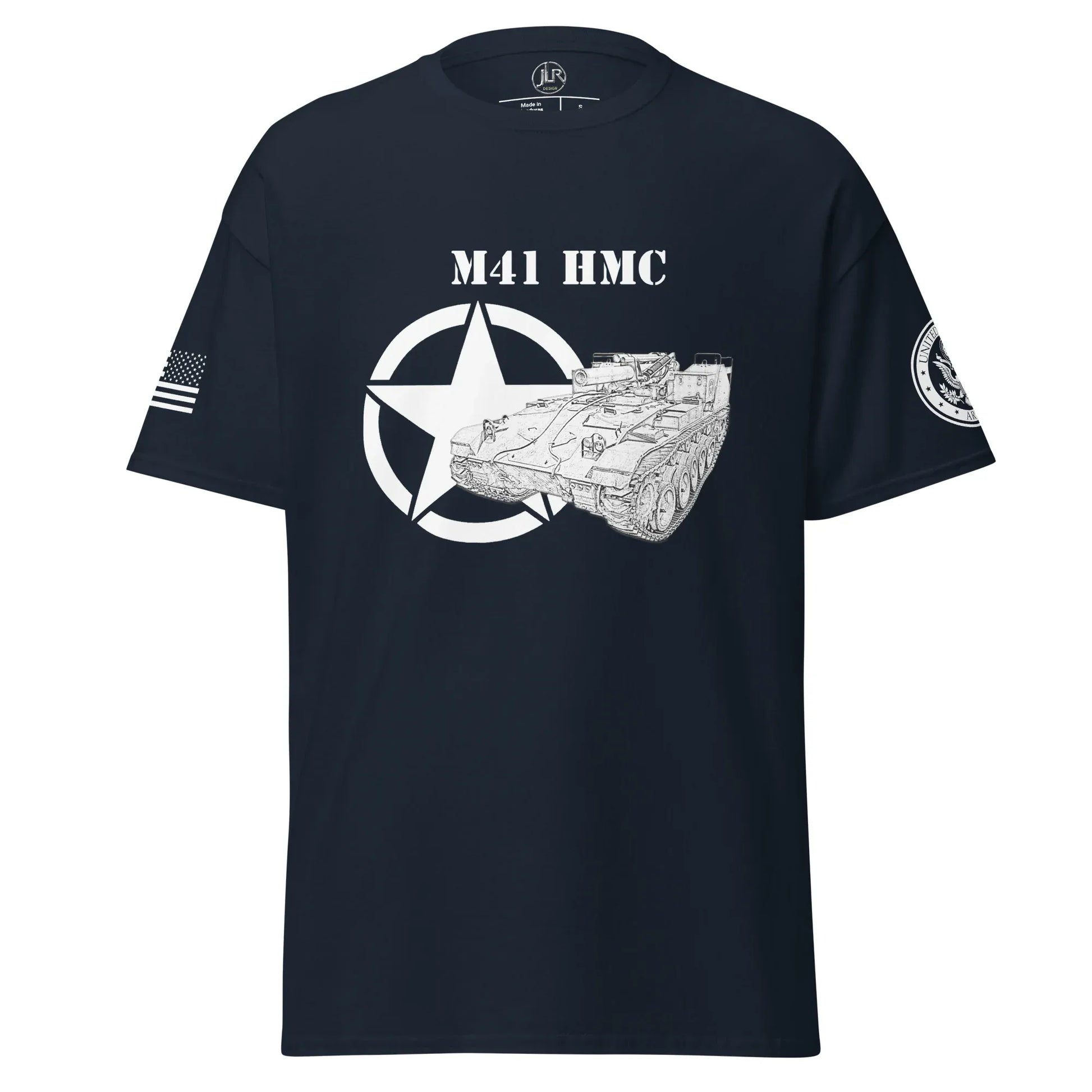 amerikanisches-artilleriefahrzeug-m41-hmc-t-shirt-sw-t-shirt-jlr-design-4 - JLR Design