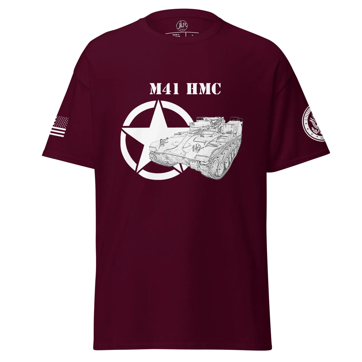 amerikanisches-artilleriefahrzeug-m41-hmc-t-shirt-sw-t-shirt-jlr-design-jlr-design-de-7 - JLR Design