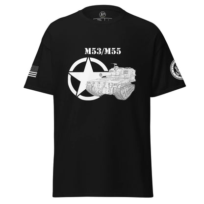 amerikanisches-artilleriefahrzeug-m53m55-t-shirt-sw-t-shirt-jlr-design-1 - JLR Design