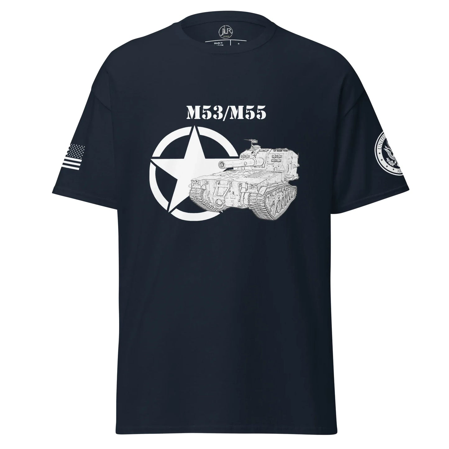 amerikanisches-artilleriefahrzeug-m53m55-t-shirt-sw-t-shirt-jlr-design-4 - JLR Design