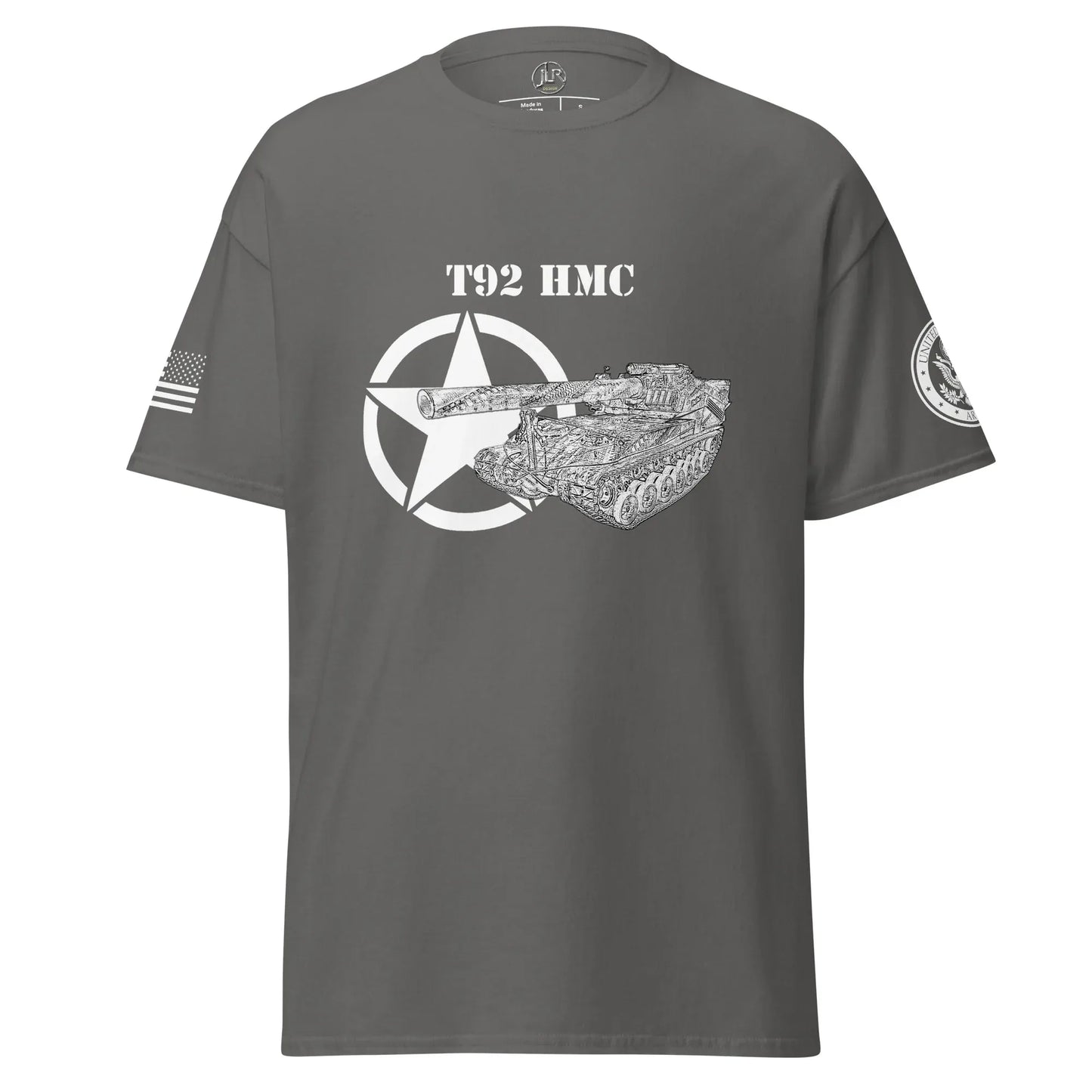 amerikanisches-artilleriefahrzeug-t92-hmc-t-shirt-sw-t-shirt-jlr-design-10 - JLR Design