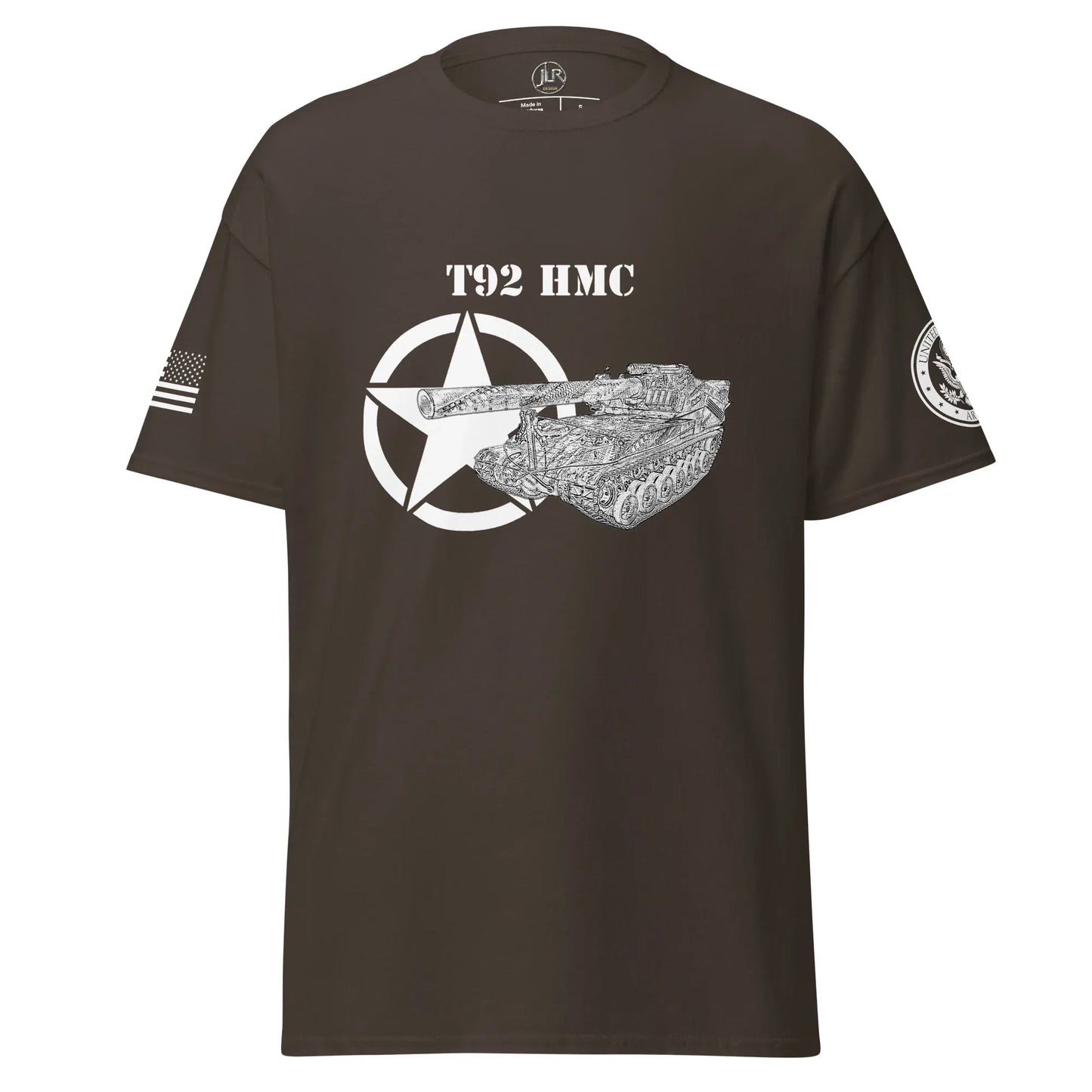 amerikanisches-artilleriefahrzeug-t92-hmc-t-shirt-sw-t-shirt-jlr-design-13 - JLR Design