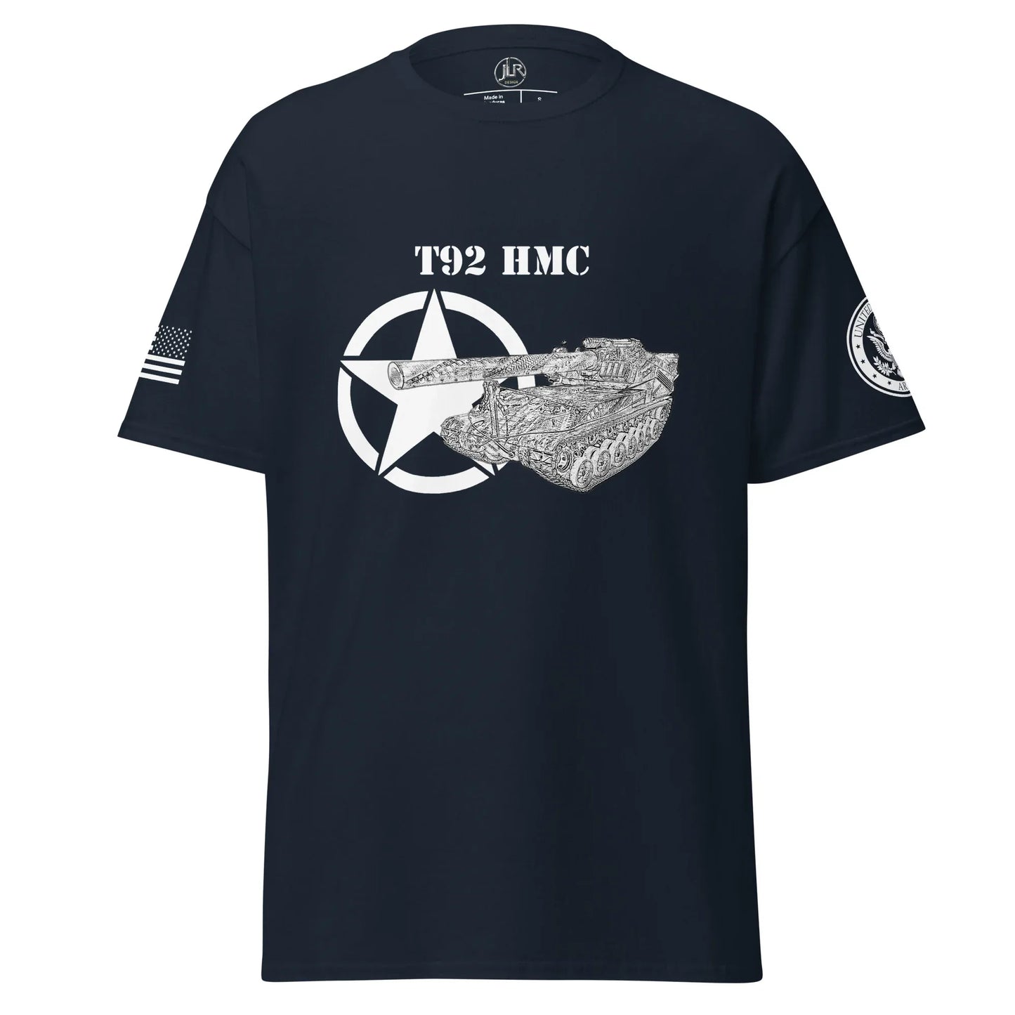 amerikanisches-artilleriefahrzeug-t92-hmc-t-shirt-sw-t-shirt-jlr-design-4 - JLR Design