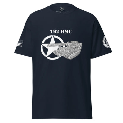 amerikanisches-artilleriefahrzeug-t92-hmc-t-shirt-sw-t-shirt-jlr-design-4 - JLR Design