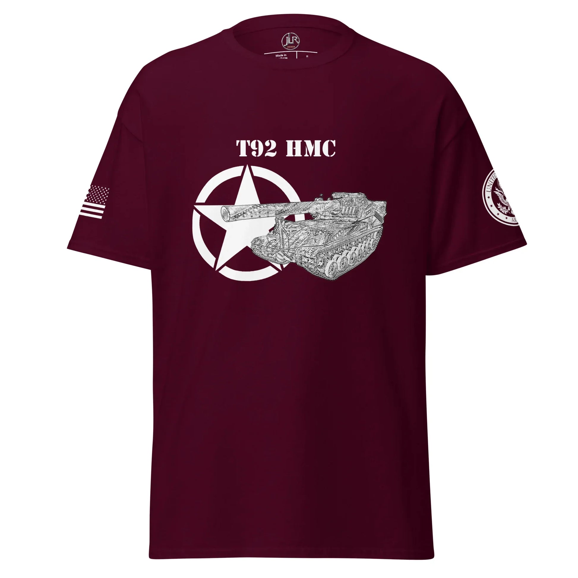 amerikanisches-artilleriefahrzeug-t92-hmc-t-shirt-sw-t-shirt-jlr-design-7 - JLR Design