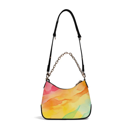 aquarell-regenbogen-elegante-umhangetasche-mit-kette-umhangetasche-jlr-design-5 - JLR Design