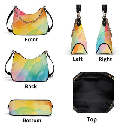 aquarell-regenbogen-elegante-umhangetasche-mit-kette-umhangetasche-jlr-design-6 - JLR Design