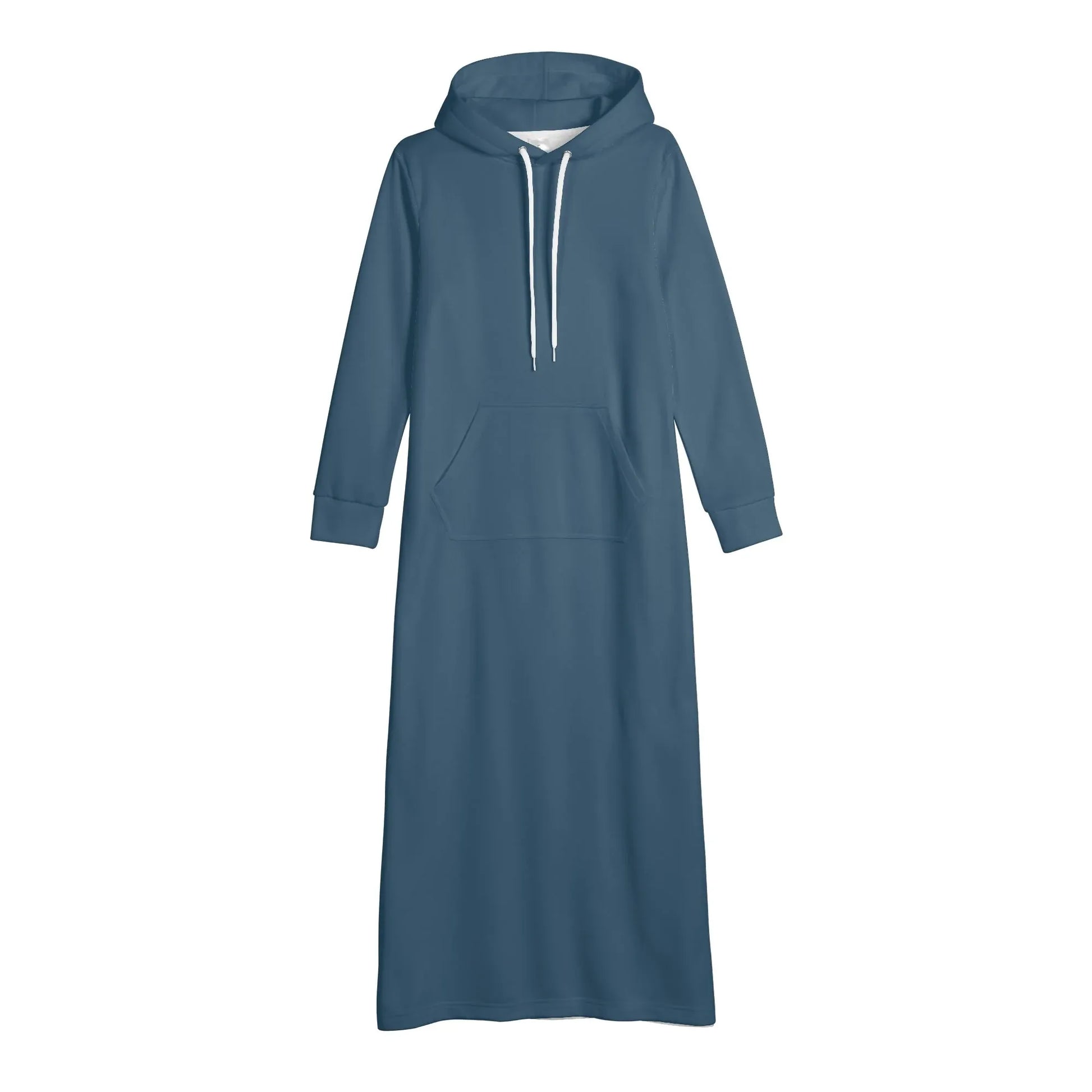 arapawa-damen-maxi-hoodiekleid-knochellanges-kapuzenkleid-aus-weich-angerautem-fleece-hoodiekleid-jlr-design-4 - JLR Design