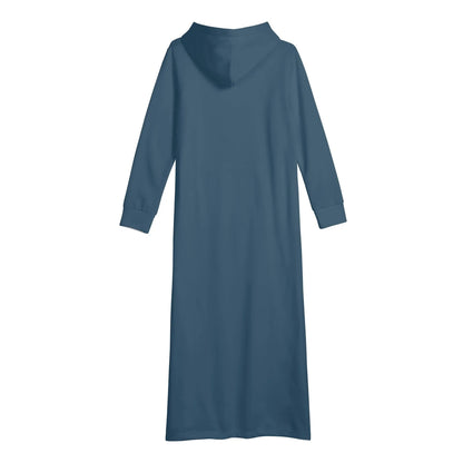 arapawa-damen-maxi-hoodiekleid-knochellanges-kapuzenkleid-aus-weich-angerautem-fleece-hoodiekleid-jlr-design-5 - JLR Design