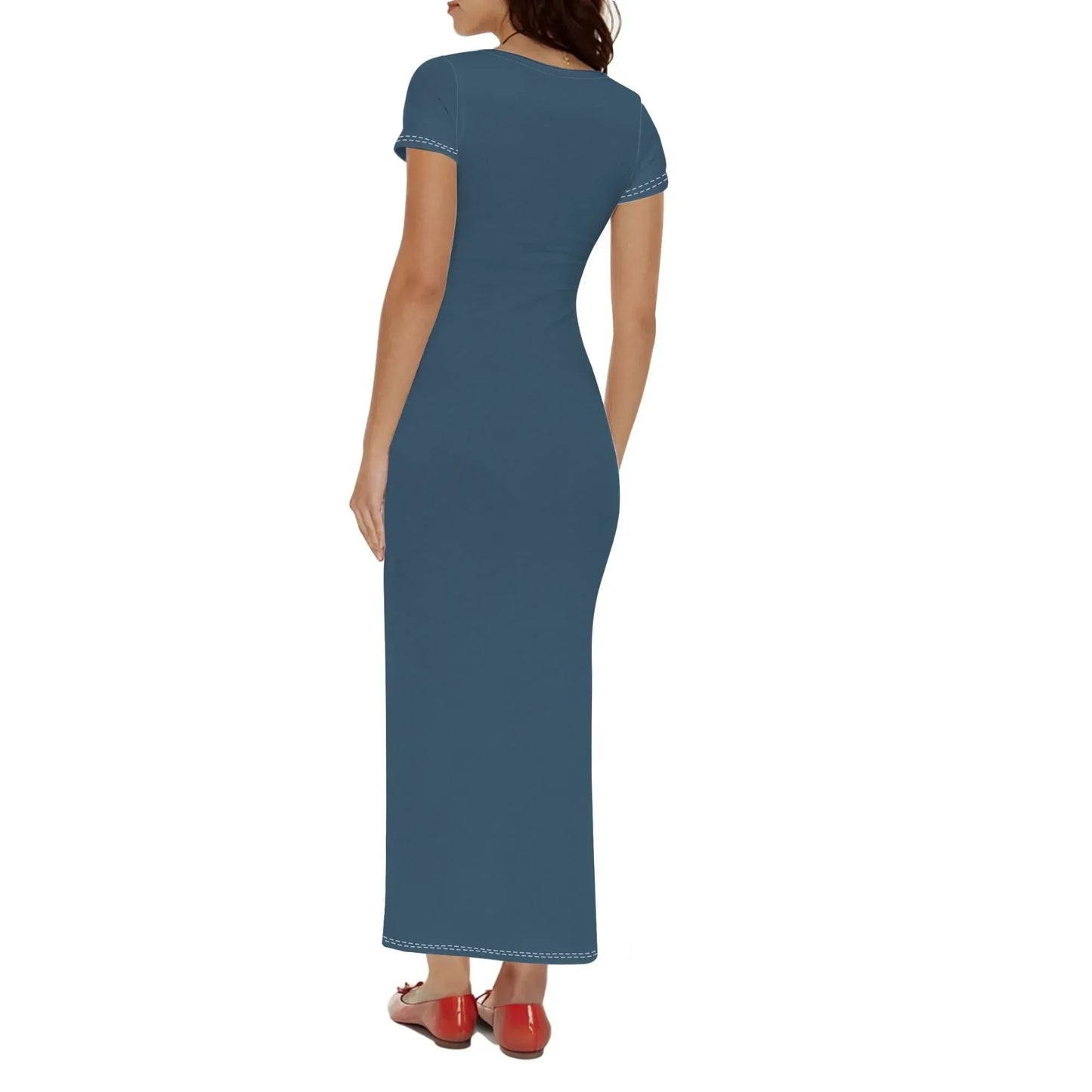 arapawa-short-sleeve-long-dress-long-dress-jlr-design-2 - JLR Design