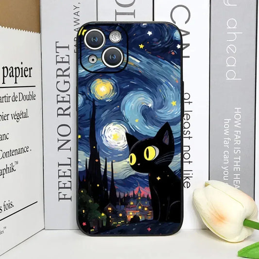 artistic-black-cat-night-city-handyhulle-fur-iphone-7-8-11-12-13-14-15-16-minipluspropromax-handyhulle-jlr-design-1 - JLR Design