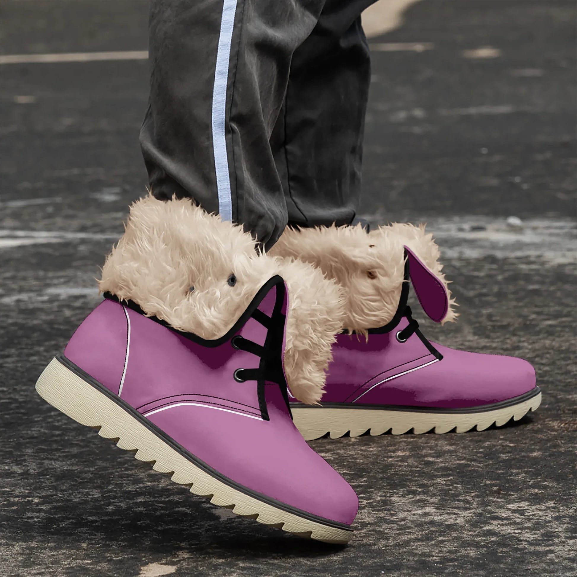 aubergine-chic-boots-mit-pluschfutter-boots-jlr-design-1 - JLR Design