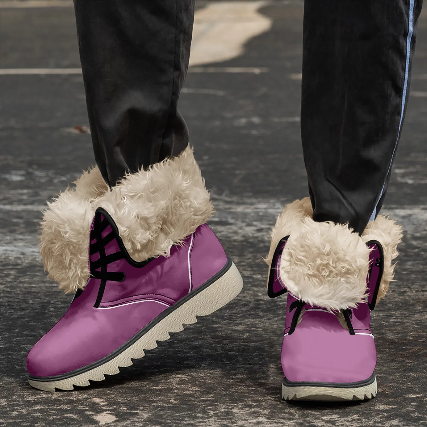 aubergine-chic-boots-mit-pluschfutter-boots-jlr-design-3 - JLR Design