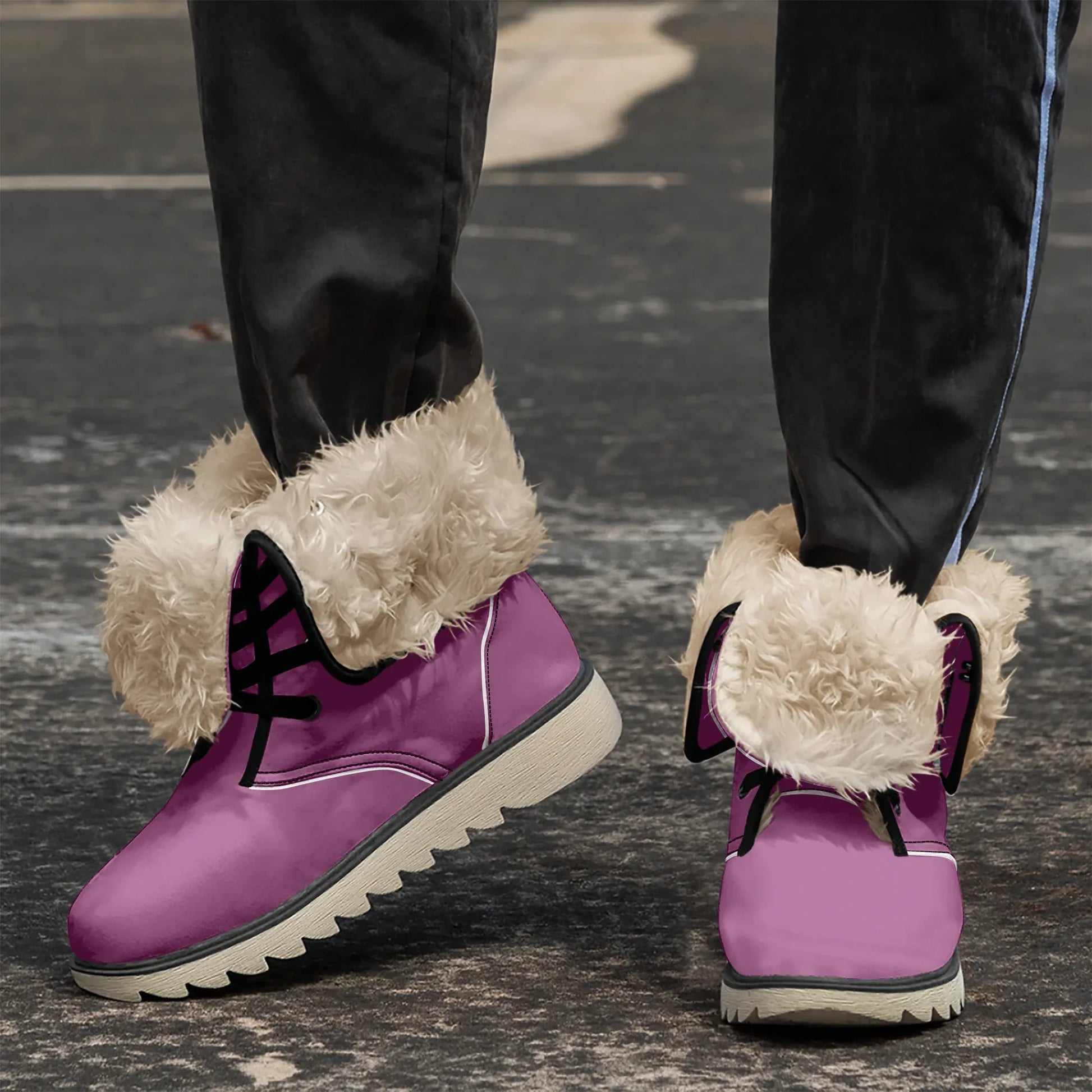 aubergine-chic-boots-mit-pluschfutter-boots-jlr-design-3 - JLR Design