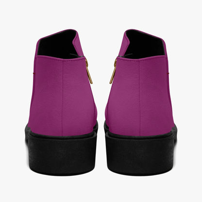 aubergine-elegante-reissverschluss-stiefeletten-stiefeletten-jlr-design-2 - JLR Design