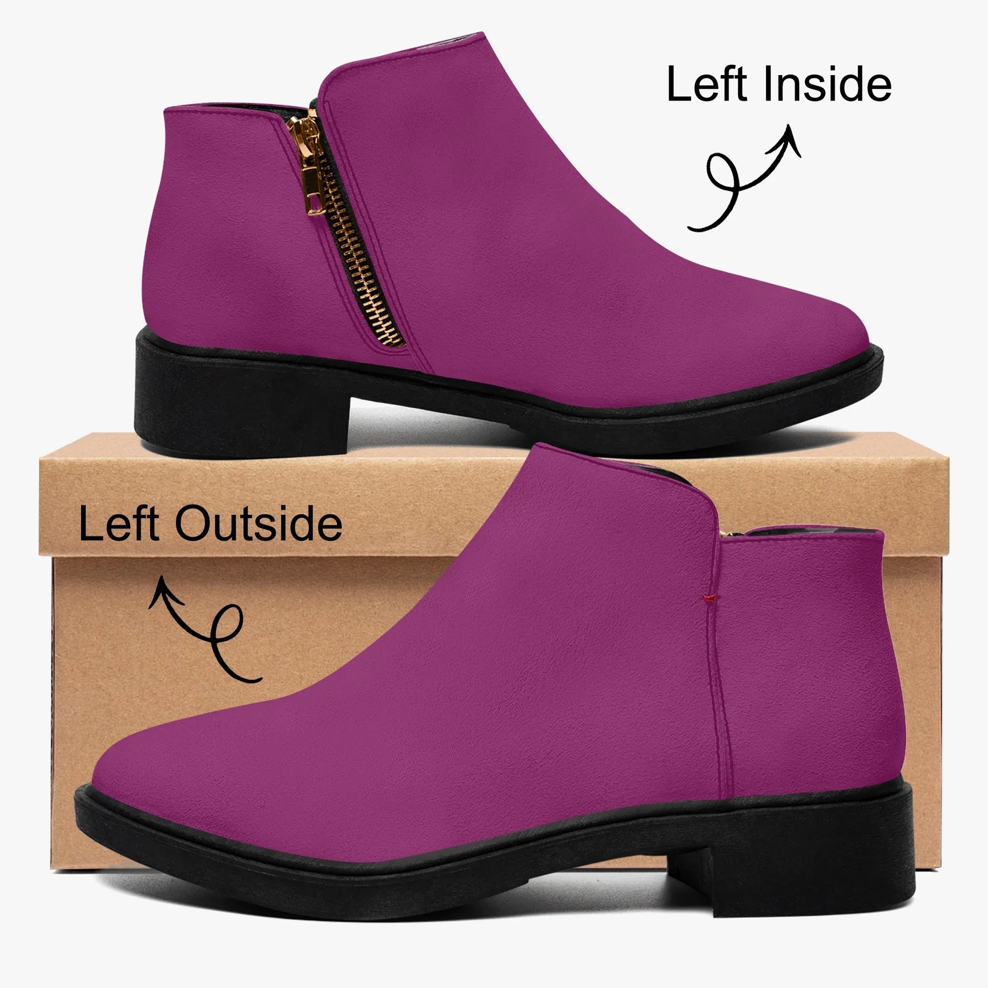 aubergine-elegante-reissverschluss-stiefeletten-stiefeletten-jlr-design-4 - JLR Design