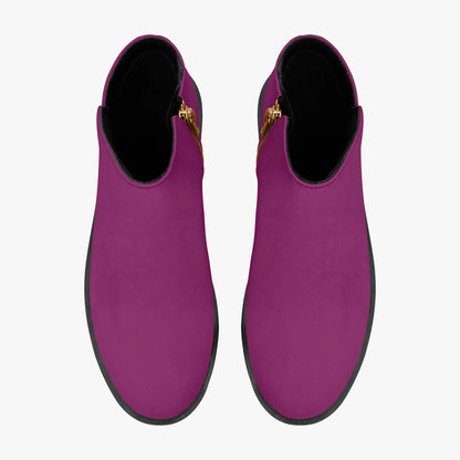 aubergine-elegante-reissverschluss-stiefeletten-stiefeletten-jlr-design-7 - JLR Design