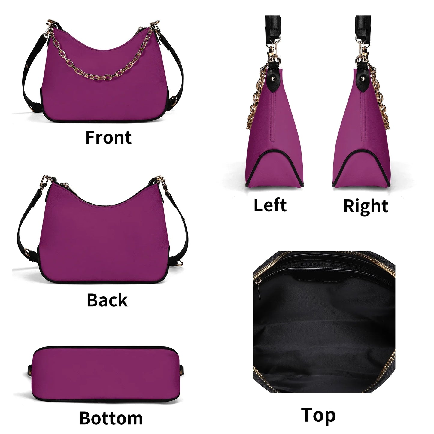 aubergine-elegante-umhangetasche-mit-kette-umhangetasche-jlr-design-6 - JLR Design