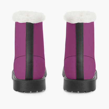 aubergine-faux-fur-leder-boots-boots-jlr-design-6 - JLR Design
