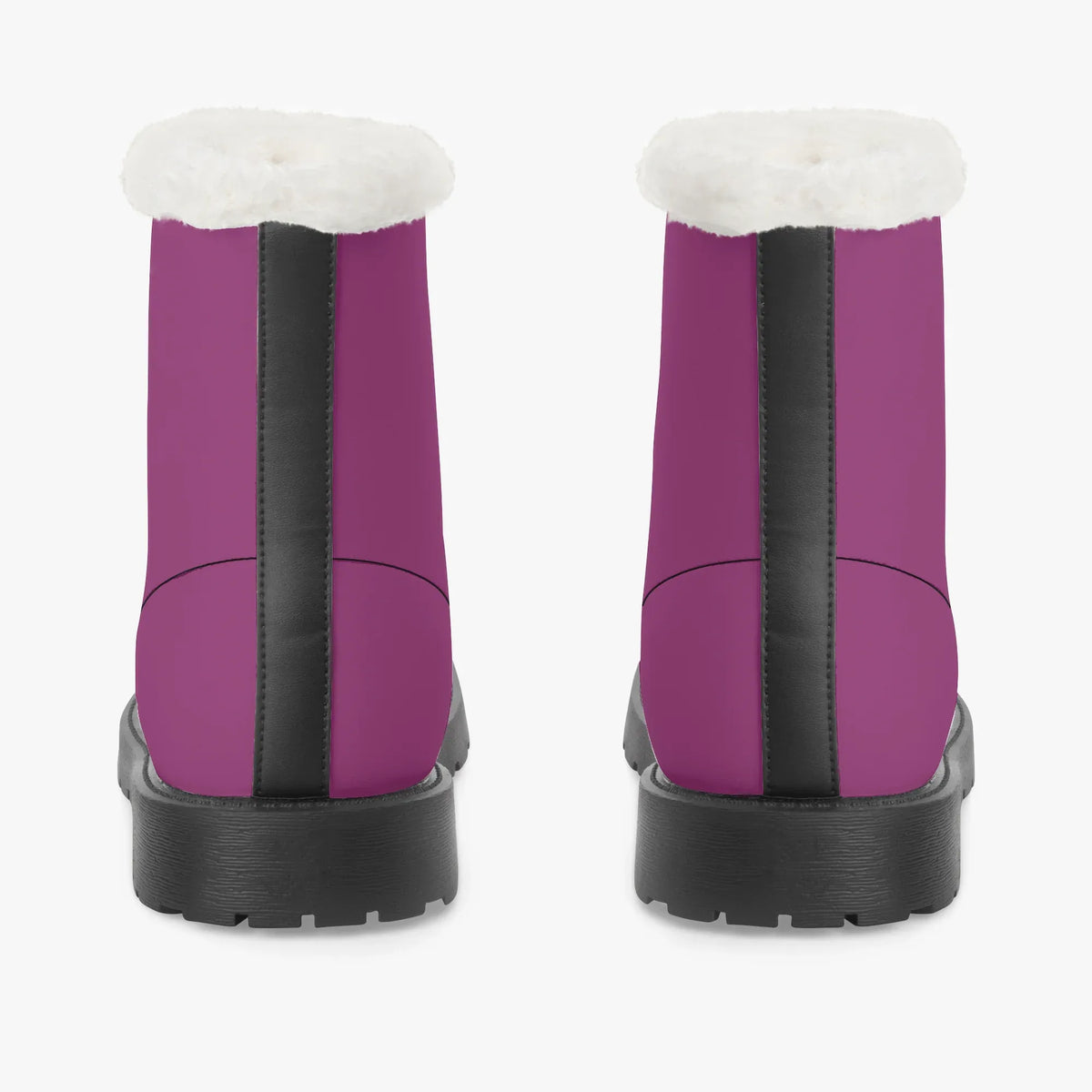 aubergine-faux-fur-leder-boots-boots-jlr-design-jlr-design-de-6 - JLR Design