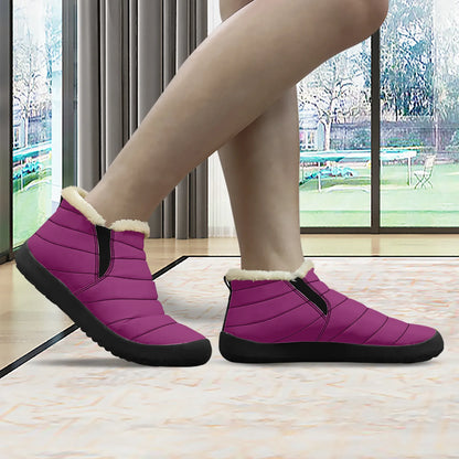 aubergine-faux-fur-slipper-slipper-jlr-design-3 - JLR Design
