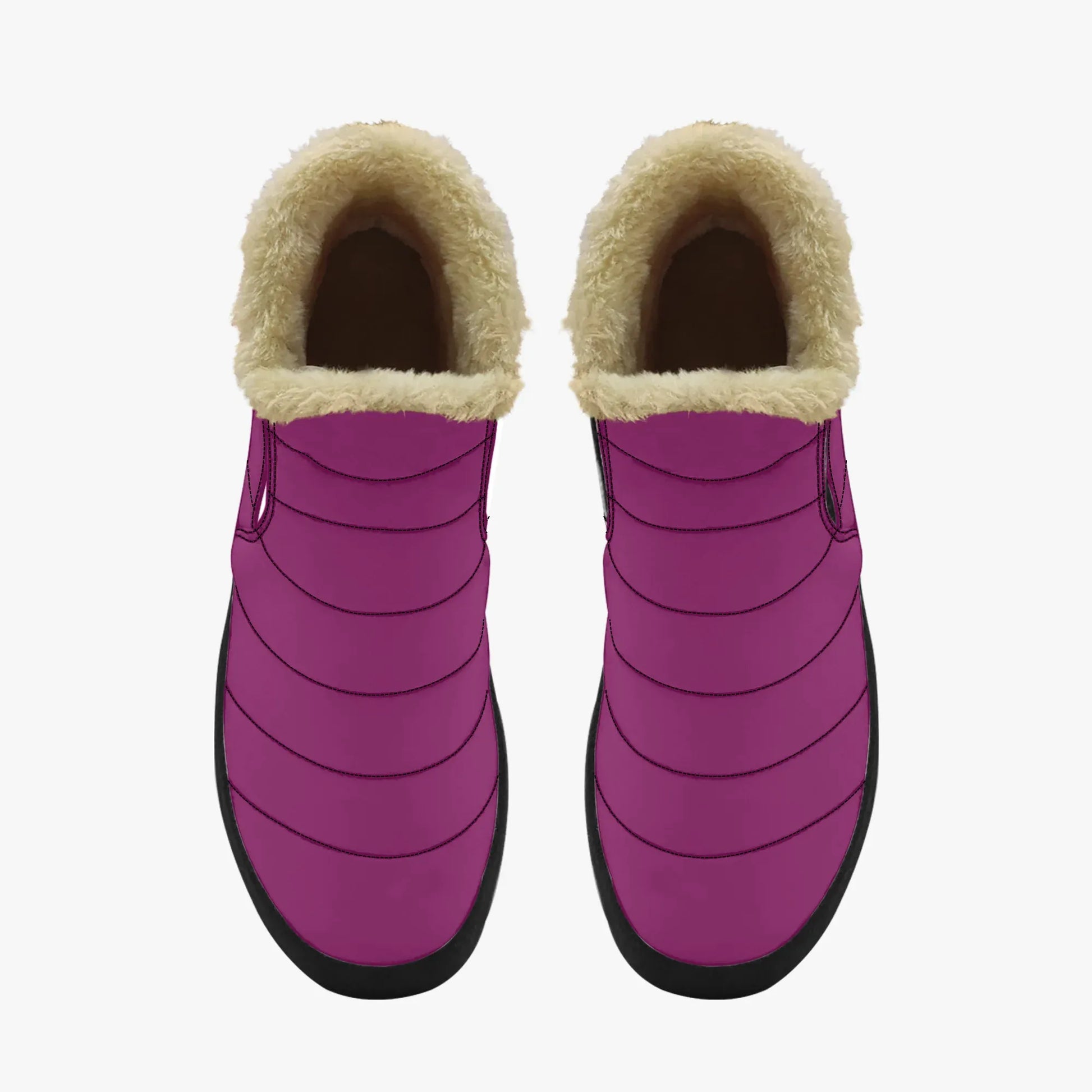 aubergine-faux-fur-slipper-slipper-jlr-design-5 - JLR Design
