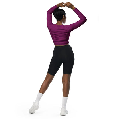 aubergine-long-sleeve-damen-crop-top-long-sleeve-crop-top-jlr-design-3 - JLR Design