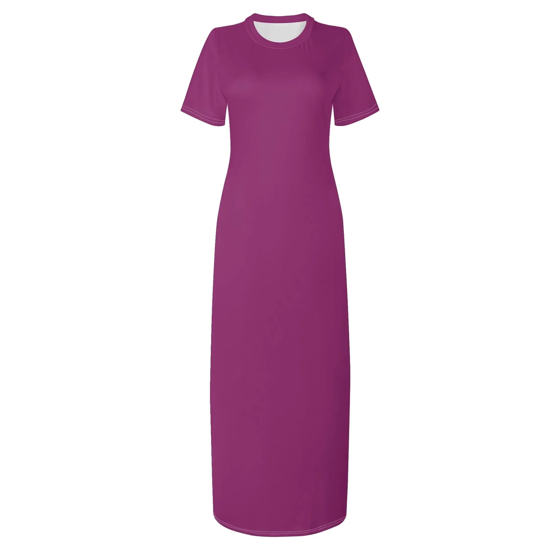 aubergine-short-sleeve-long-dress-long-dress-jlr-design-3 - JLR Design