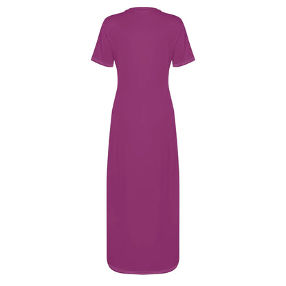 aubergine-short-sleeve-long-dress-long-dress-jlr-design-4 - JLR Design