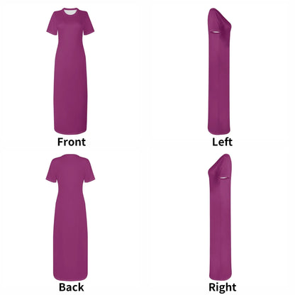 aubergine-short-sleeve-long-dress-long-dress-jlr-design-7 - JLR Design