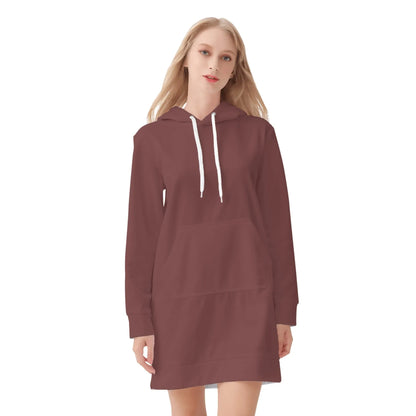 auburn-damen-hoodiekleid-warmes-velvet-kapuzenkleid-aus-weichem-samt-fleece-hoodiekleid-jlr-design-3 - JLR Design