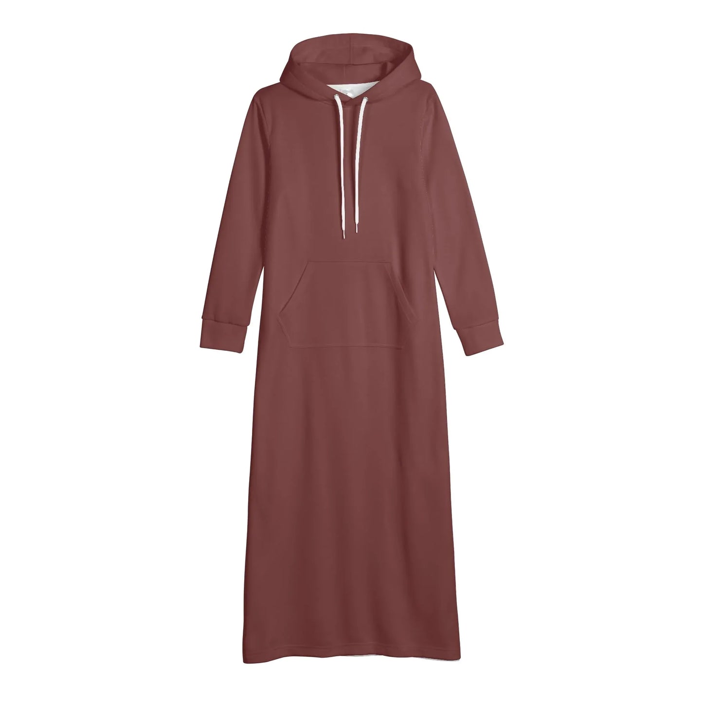 auburn-damen-maxi-hoodiekleid-knochellanges-kapuzenkleid-aus-weich-angerautem-fleece-hoodiekleid-jlr-design-4 - JLR Design
