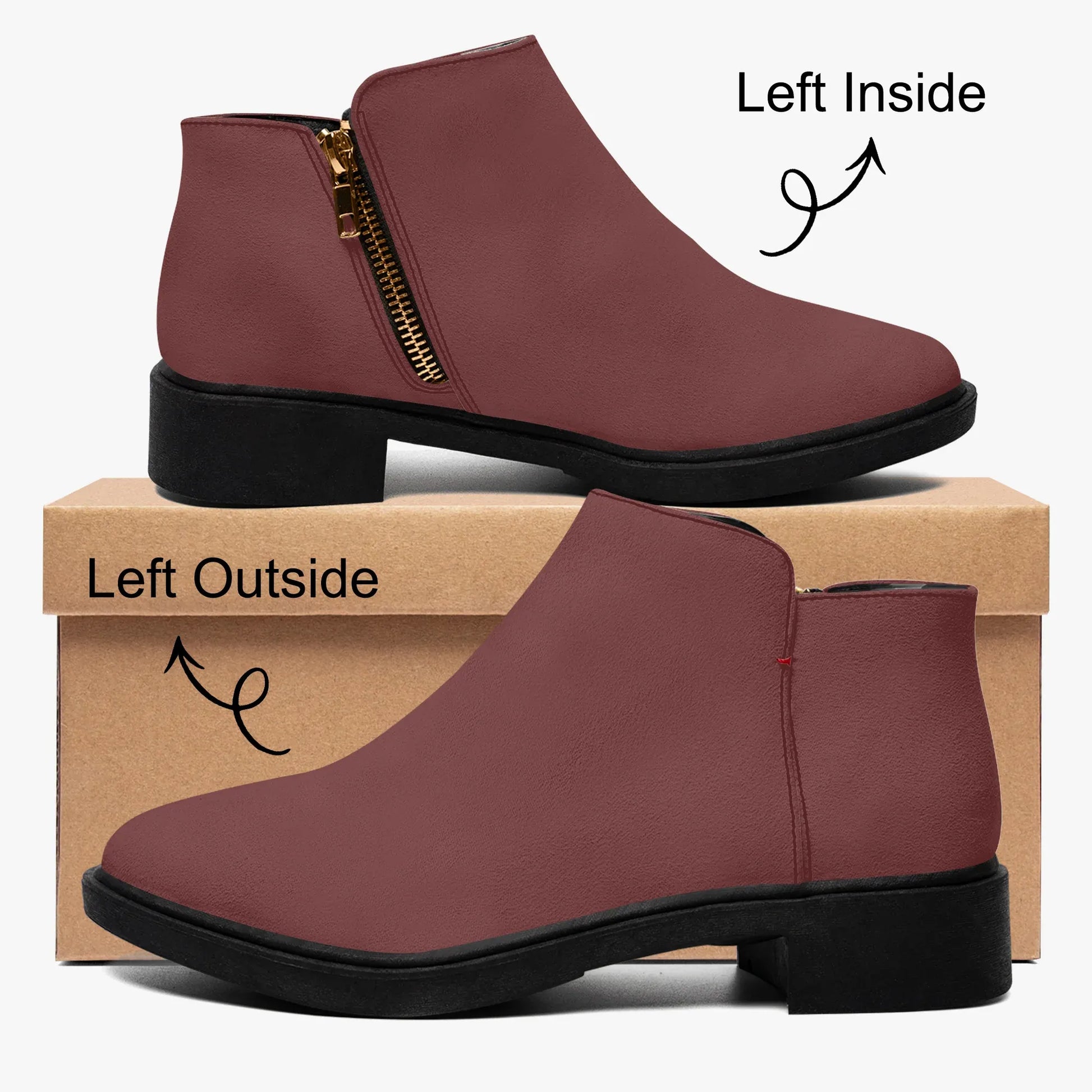 auburn-elegante-reissverschluss-stiefeletten-stiefeletten-jlr-design-4 - JLR Design