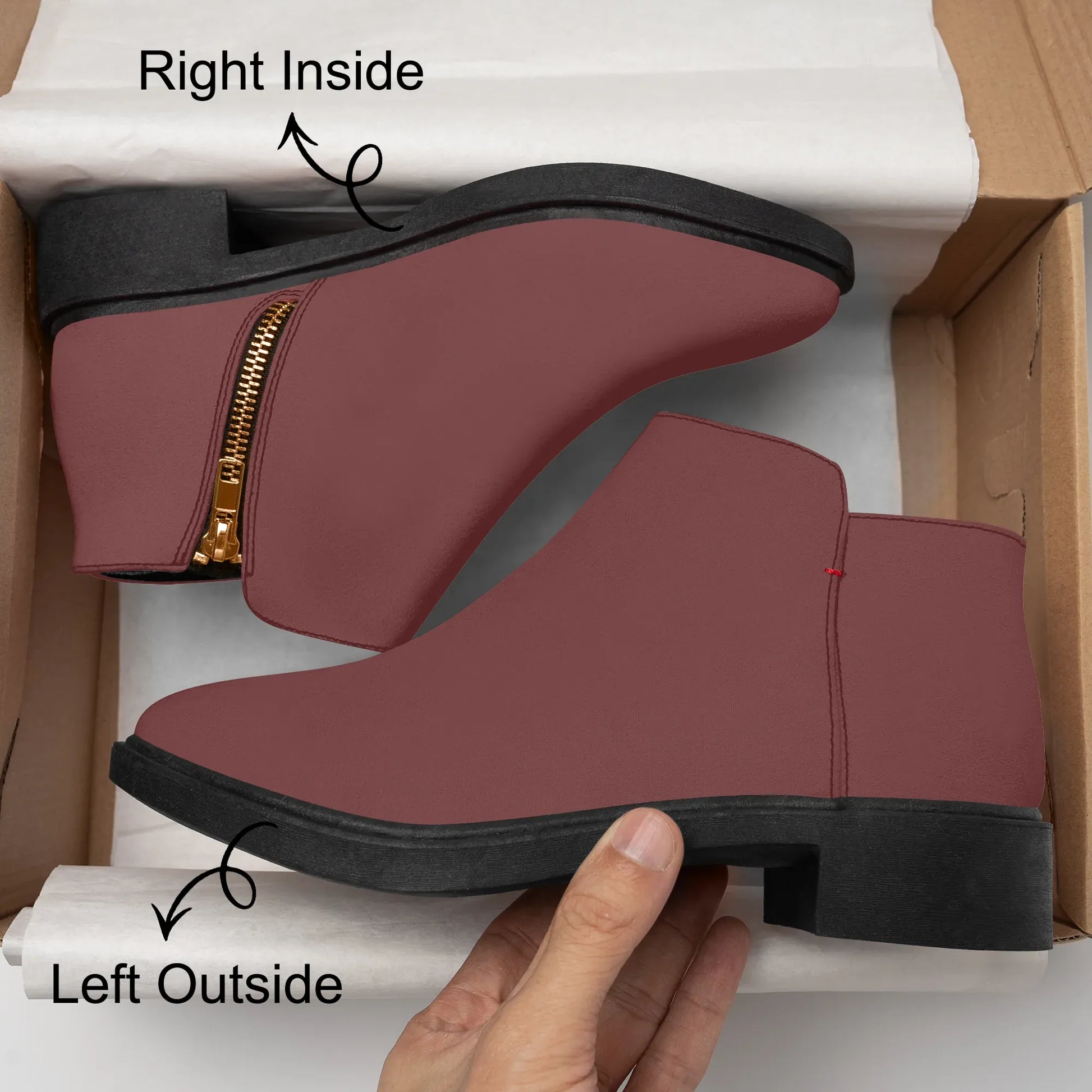 auburn-elegante-reissverschluss-stiefeletten-stiefeletten-jlr-design-8 - JLR Design