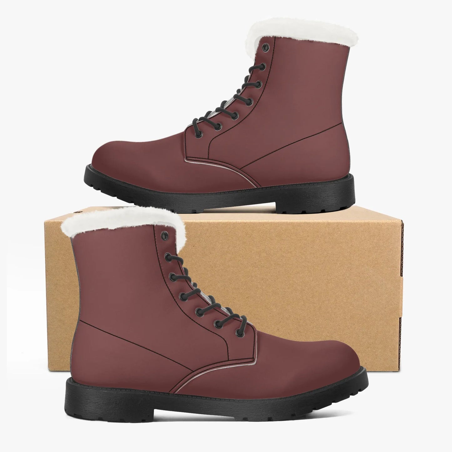 auburn-faux-fur-leder-boots-boots-jlr-design-5 - JLR Design