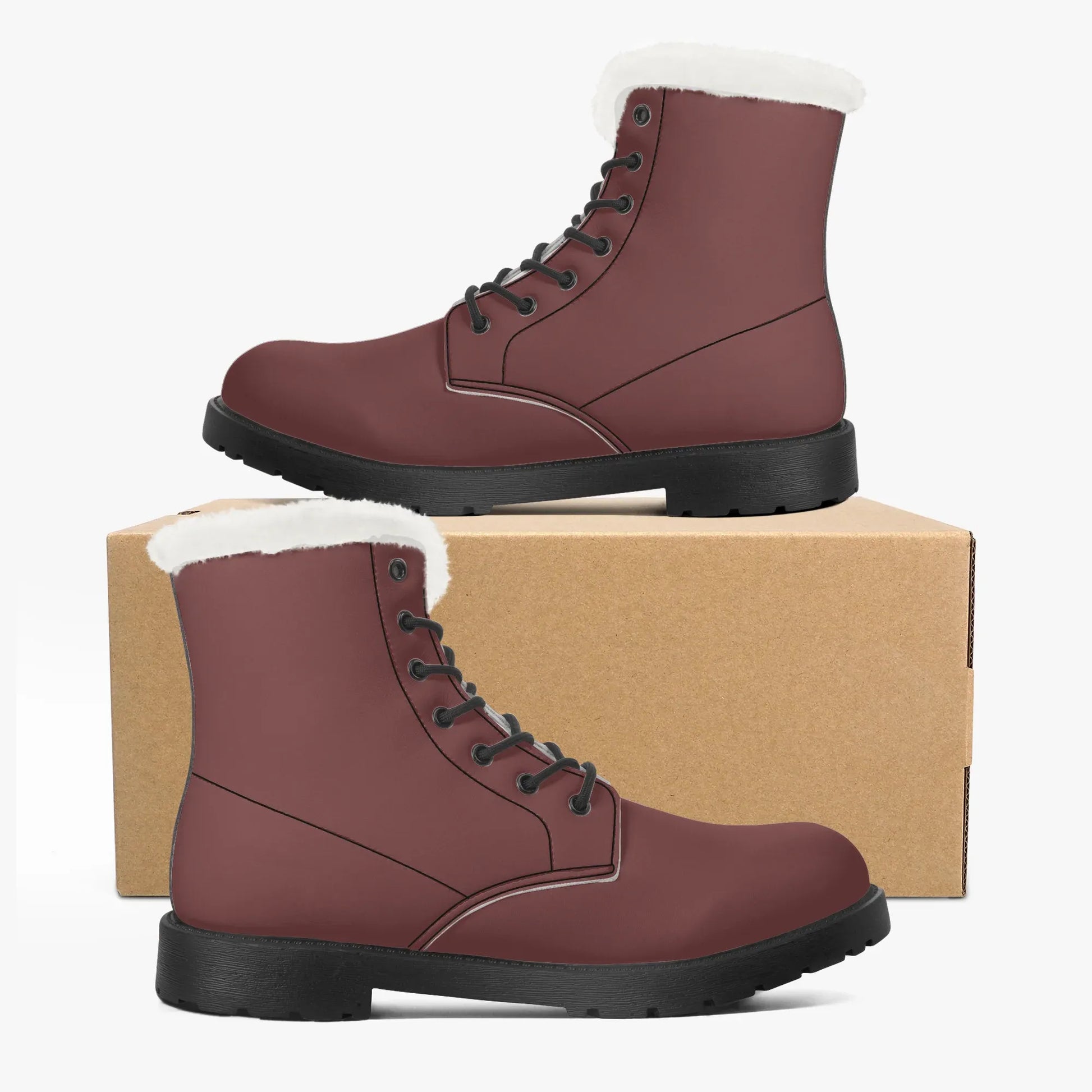 auburn-faux-fur-leder-boots-boots-jlr-design-5 - JLR Design