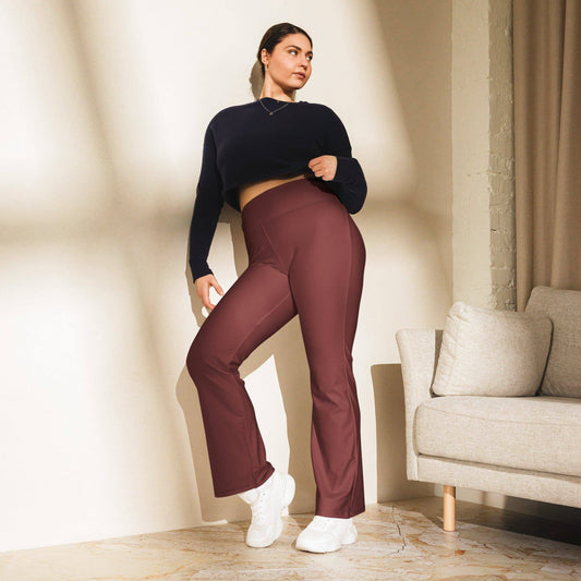 auburn-high-waist-flare-leggings-flare-leggings-jlr-design-1 - JLR Design