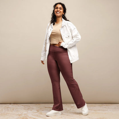 auburn-high-waist-flare-leggings-flare-leggings-jlr-design-3 - JLR Design