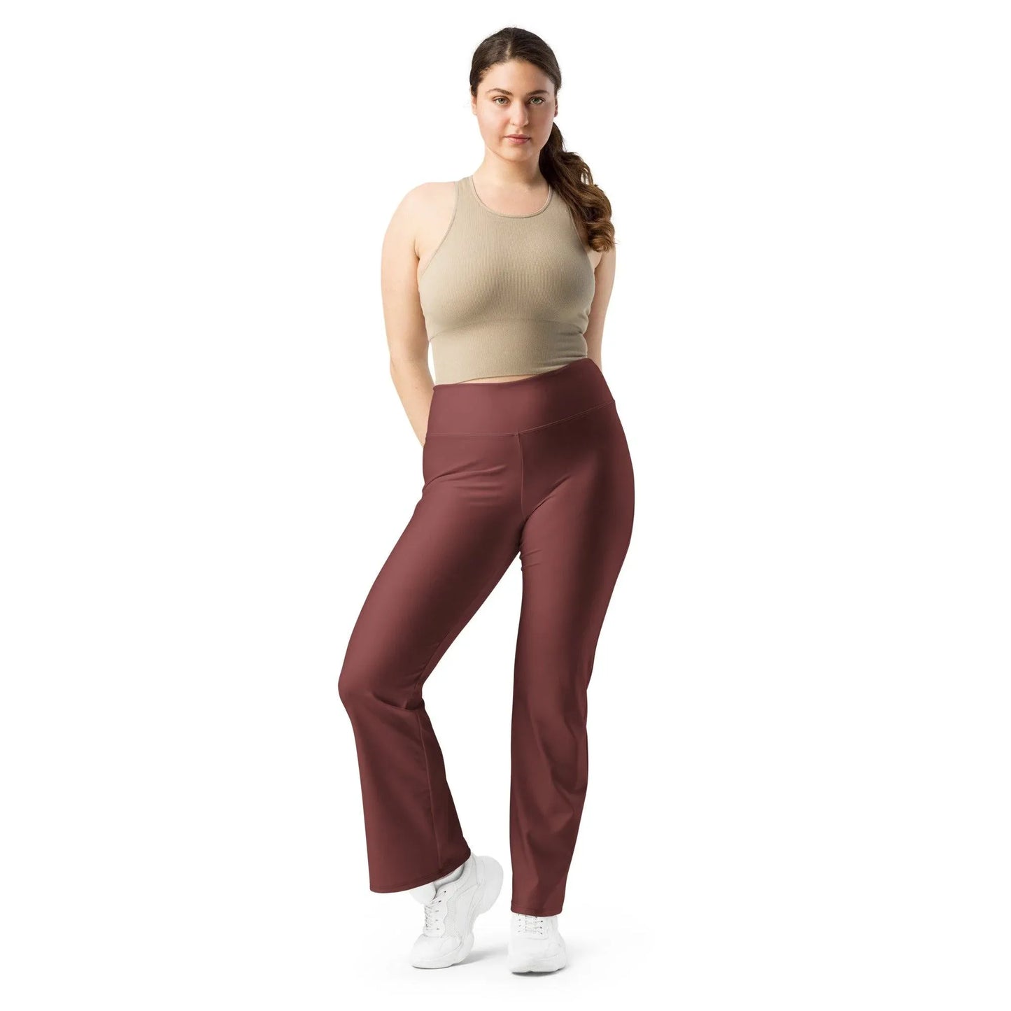 auburn-high-waist-flare-leggings-flare-leggings-jlr-design-4 - JLR Design