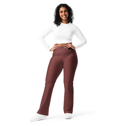 auburn-high-waist-flare-leggings-flare-leggings-jlr-design-8 - JLR Design