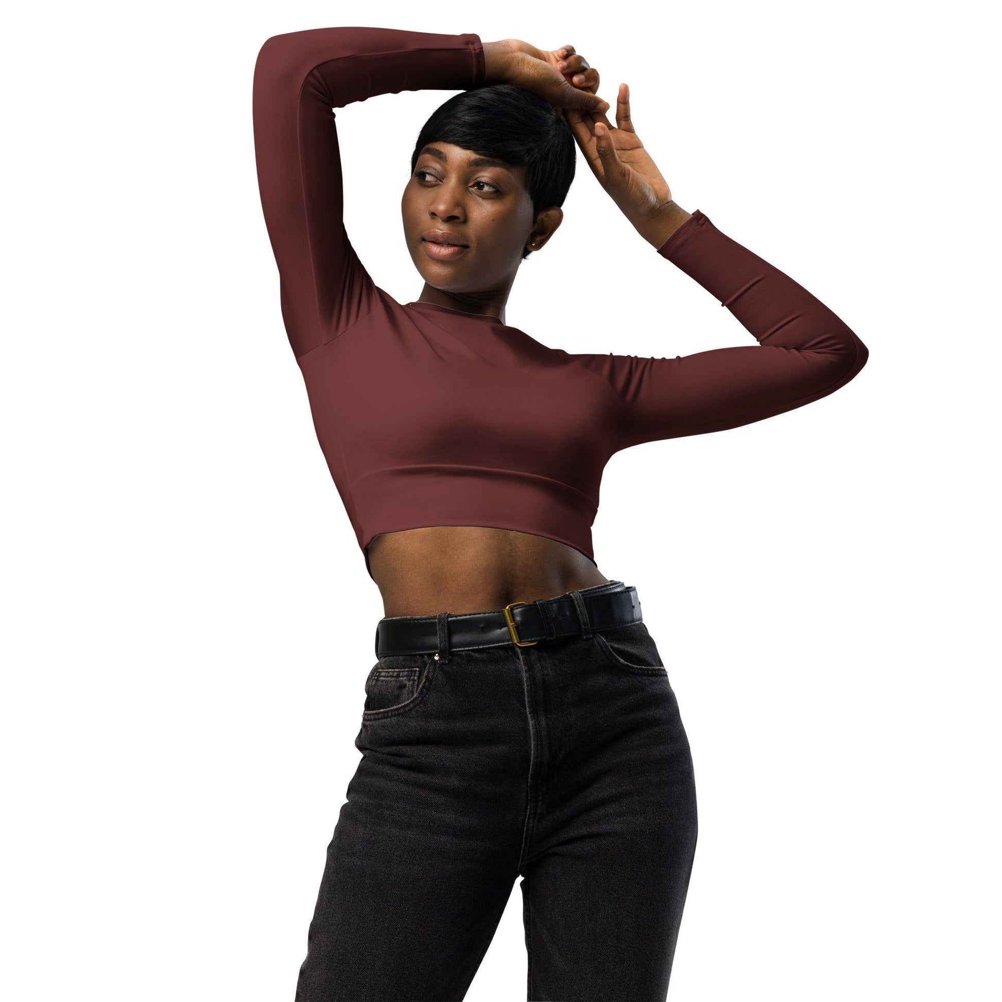 auburn-long-sleeve-damen-crop-top-long-sleeve-crop-top-jlr-design-1 - JLR Design