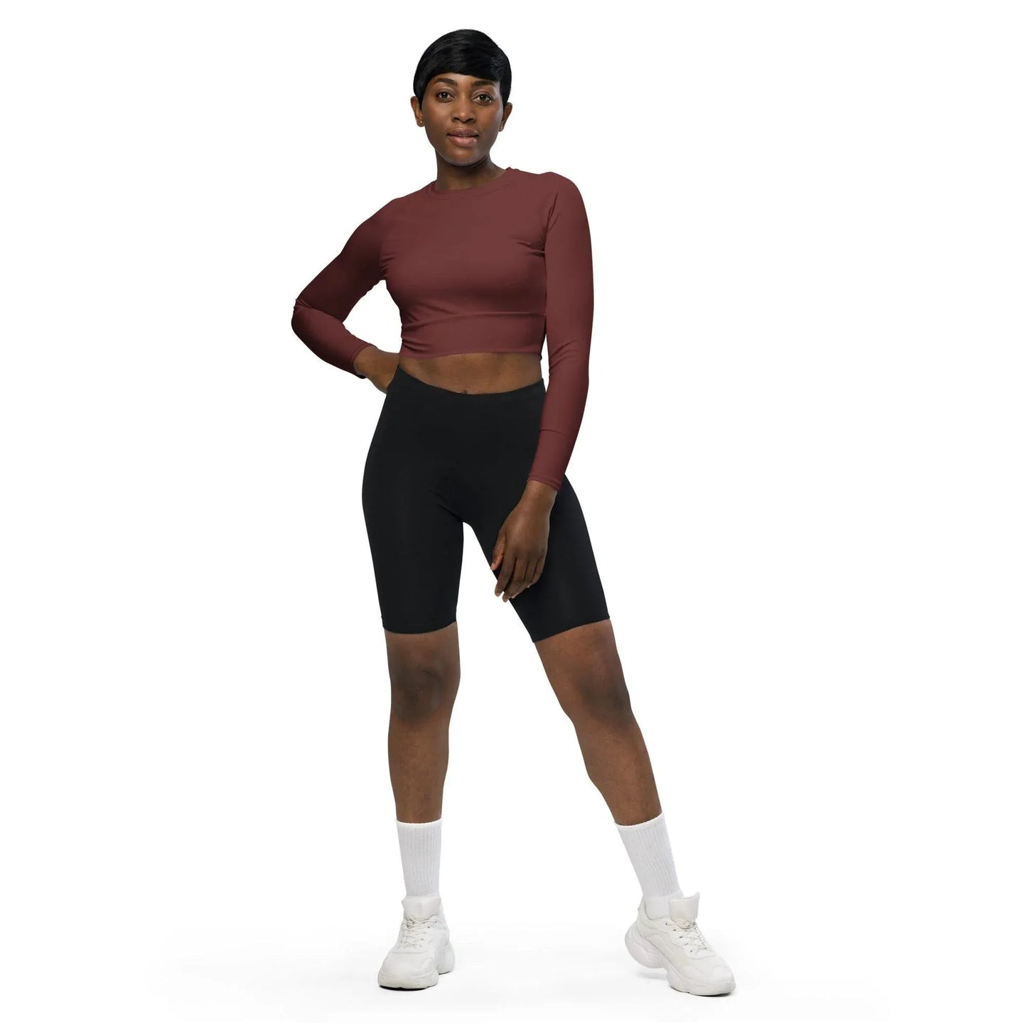 auburn-long-sleeve-damen-crop-top-long-sleeve-crop-top-jlr-design-2 - JLR Design