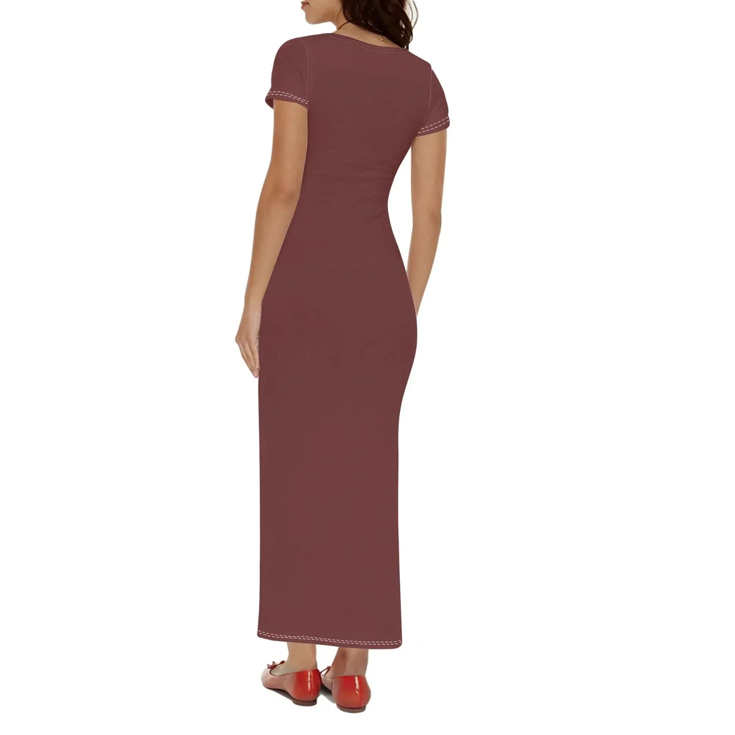 auburn-short-sleeve-long-dress-long-dress-jlr-design-2 - JLR Design