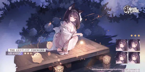 azur-lane-poster-arashio-mit-feuerwerk-poster-jlr-design-1 - JLR Design