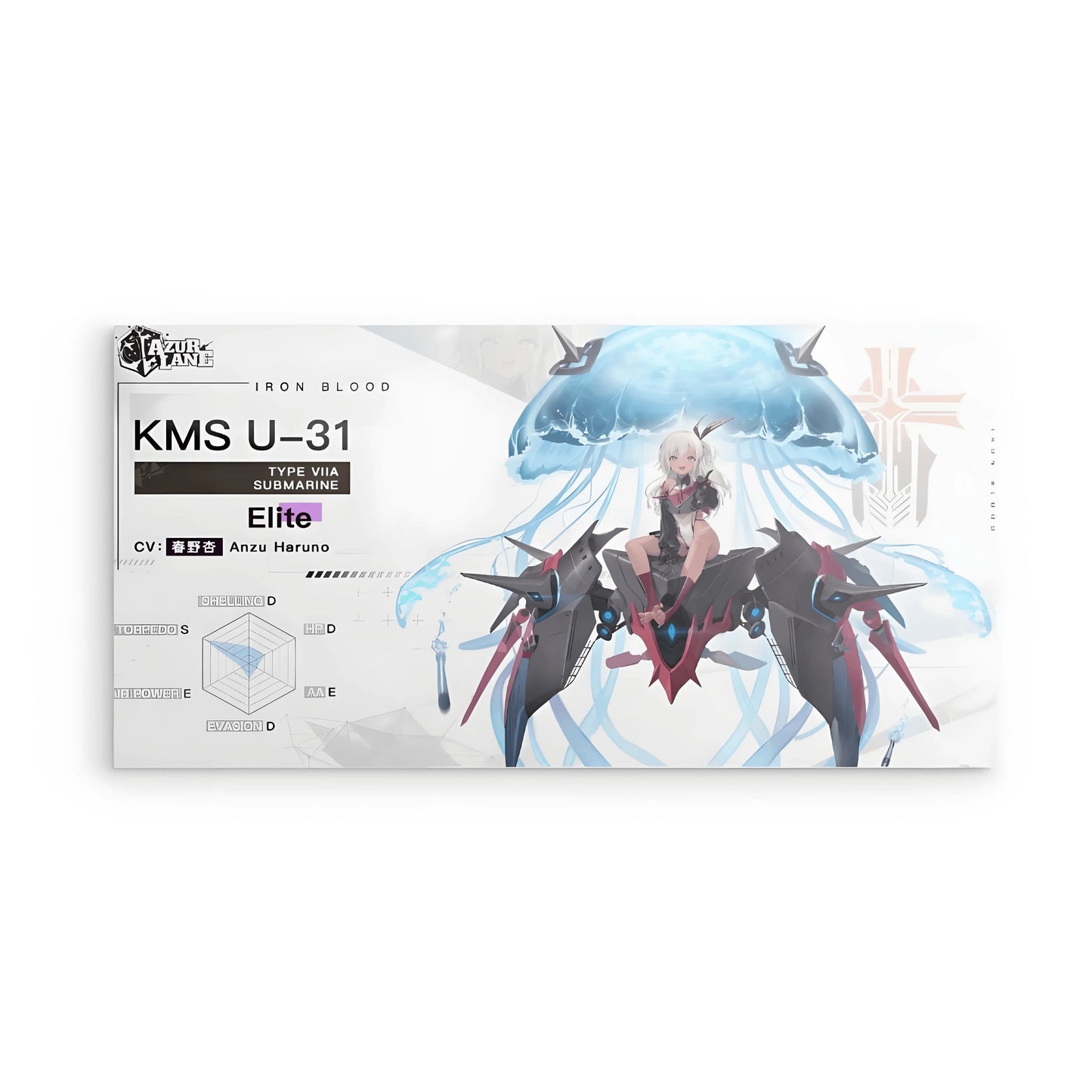azur-lane-poster-charakter-iron-blood-kms-u31-metal-print-jlr-design-1 - JLR Design
