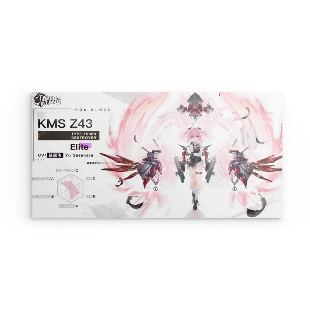 azur-lane-poster-charakter-iron-blood-kms-z43-metal-print-jlr-design-1 - JLR Design