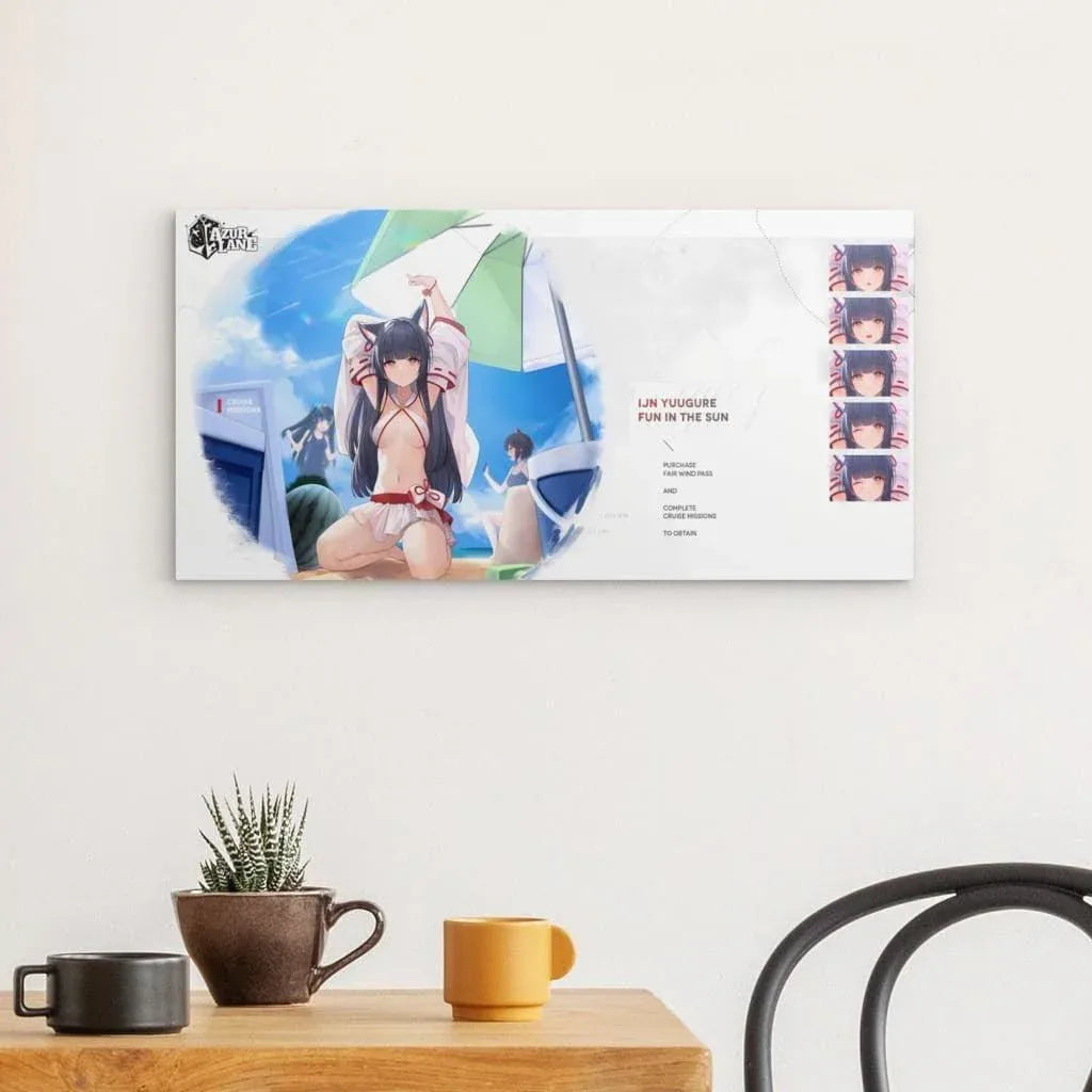 azur-lane-poster-fun-in-the-sun-yuugure-poster-jlr-design-2 - JLR Design