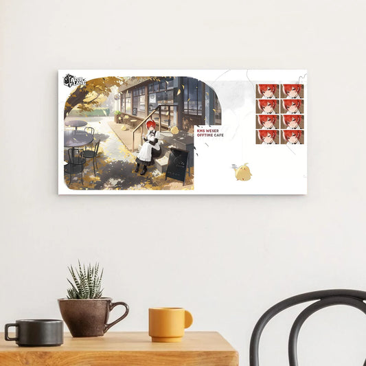 azur-lane-poster-kms-weser-offtime-cafe-poster-jlr-design-1 - JLR Design